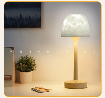RippleGlow Mushroom – Water Ripple Ambient Lamp