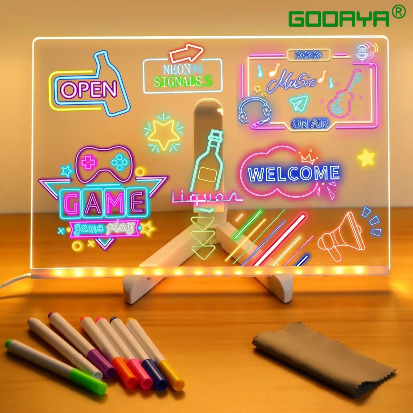 GlowMemo Kids – LED Message & Drawing Board