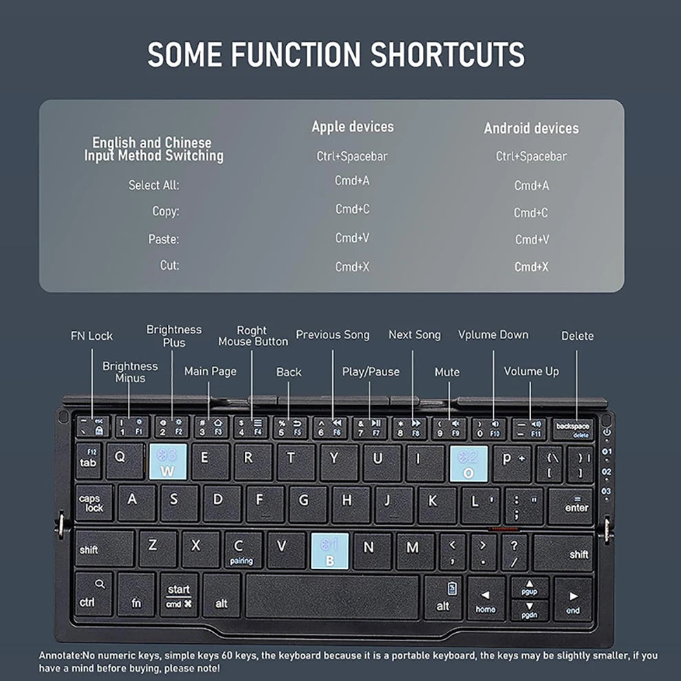 FlexType Go – Foldable Bluetooth Travel Keyboard