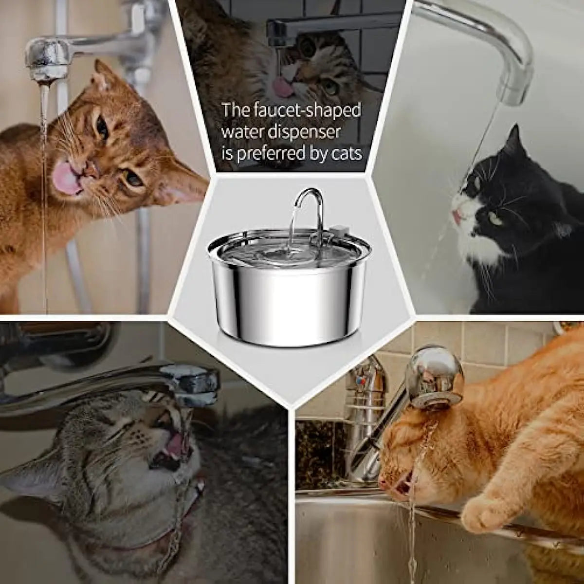 PureFlow Pet – Stainless Steel Smart Water Fountain