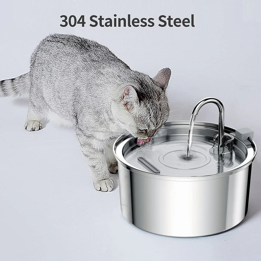 PureFlow Pet – Stainless Steel Smart Water Fountain