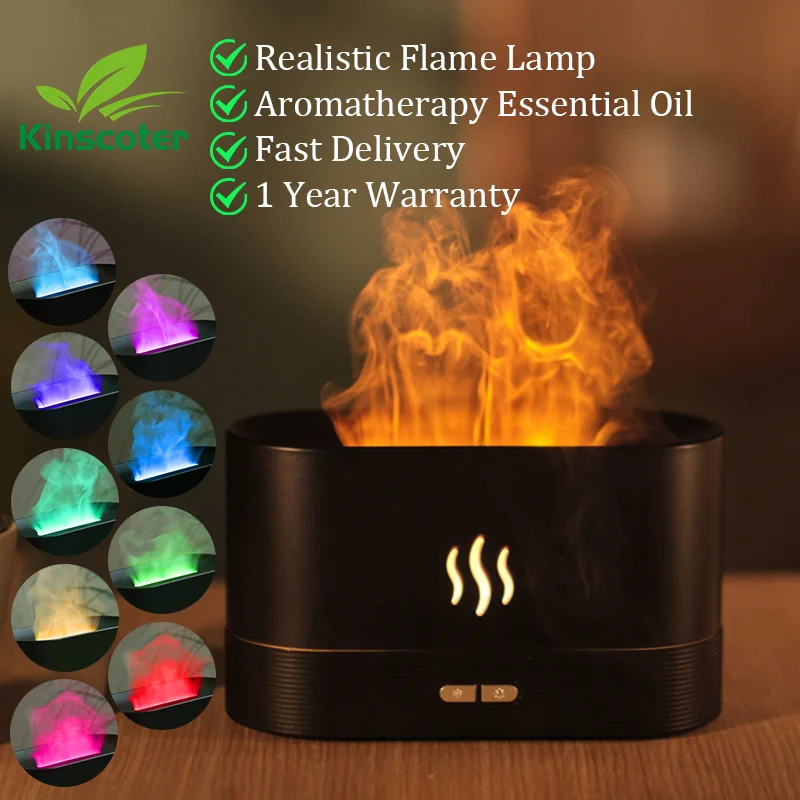 FlameMist Aura  – Ultrasonic Aroma Diffuser & Flame Humidifier