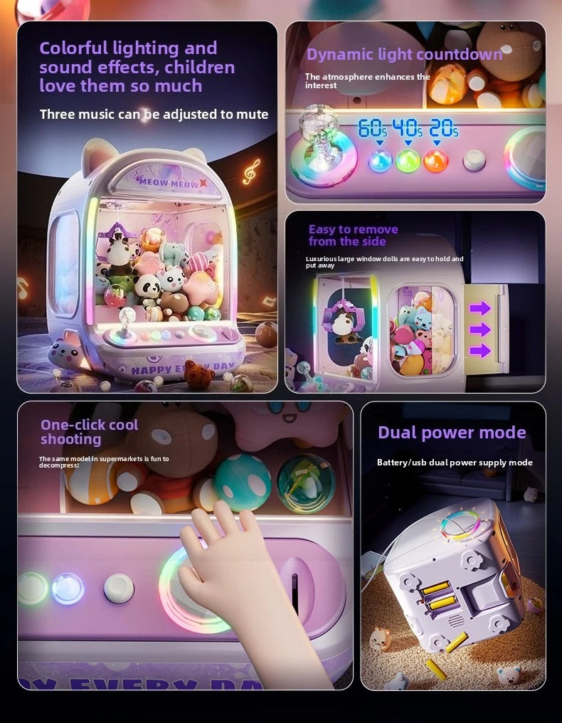 ClawMaster Arcade™ – Mini Candy & Toy Claw Machine
