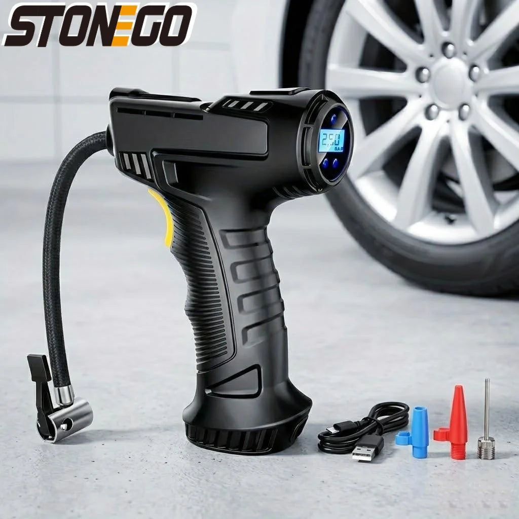 Wireless Tyre Inflator 4000mAh | 80W | Auto Shut-Off | LED | 150PSI