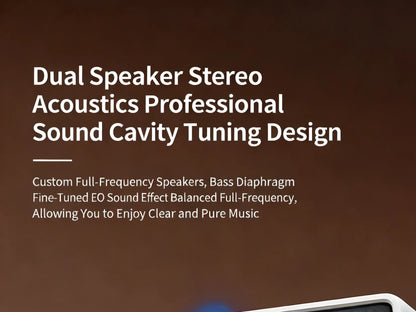 AuraSound Charge – LED Alarm Clock Speaker & Wireless Charger