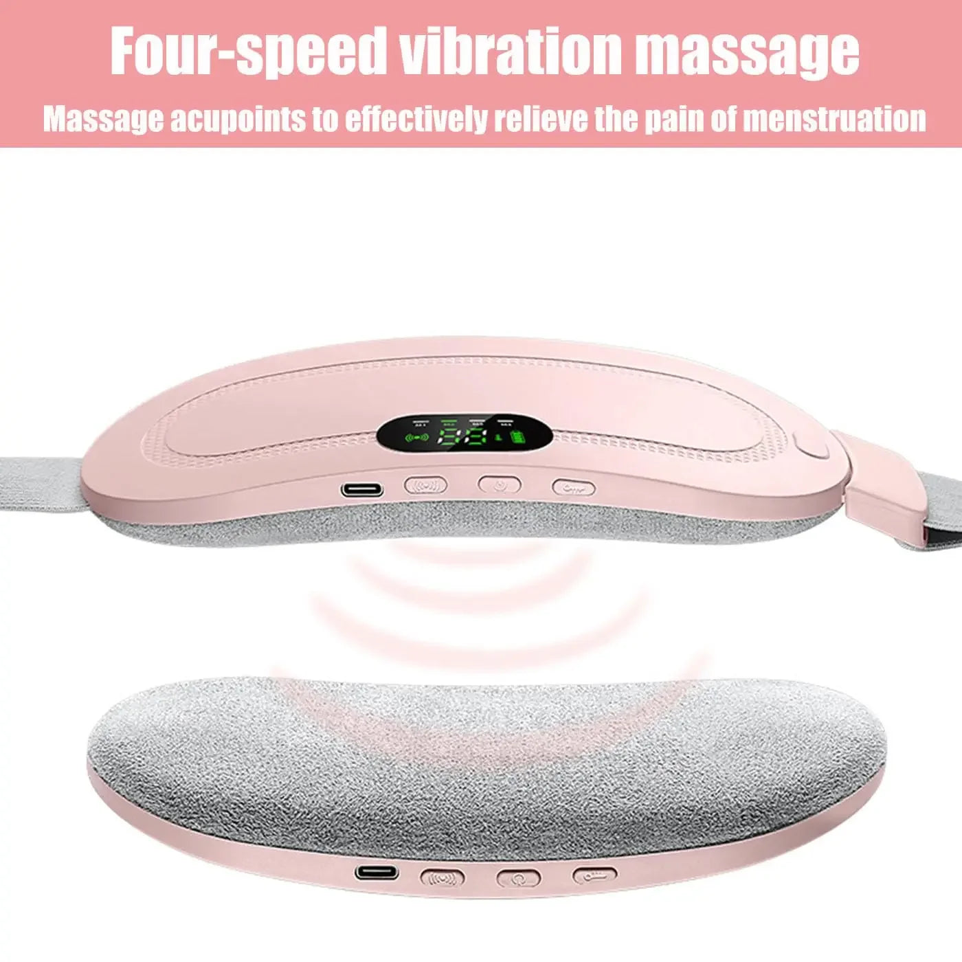 Portable Heated Massage Warming Palace Belt Intelligent Heating Waist Device for Girls Menstrual Period Auntie
