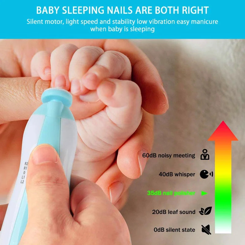 TinyTrim Glow – Electric Baby Nail Trimmer with LED Light