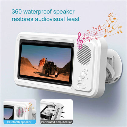 AquaView Sound – Waterproof Shower Phone Holder & Bluetooth Speaker