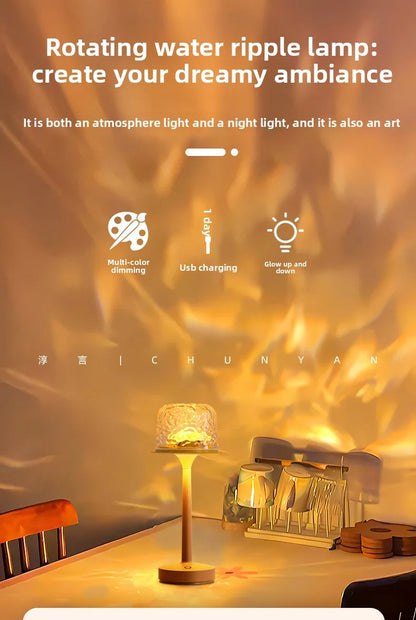 RippleGlow Mushroom – Water Ripple Ambient Lamp