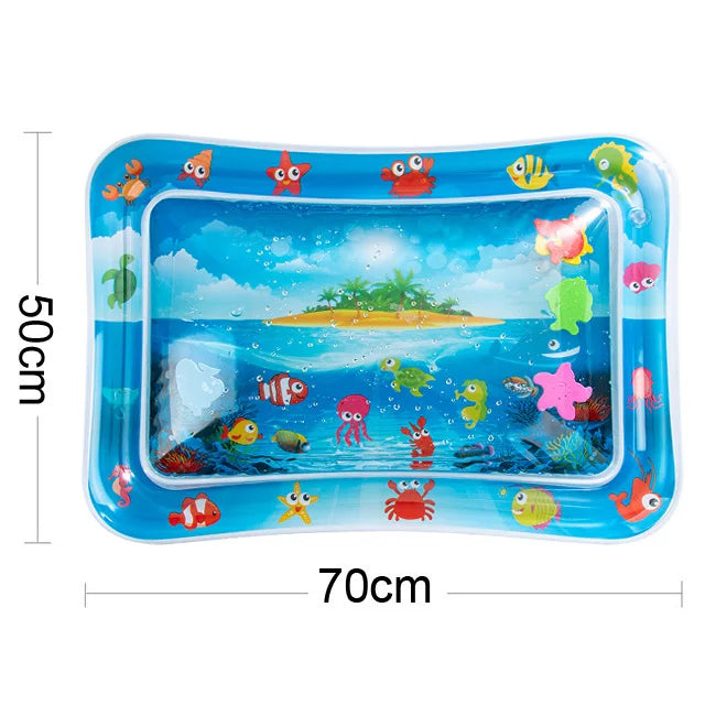 Baby Water Play Mat Inflatable Cushion PVC Infant Tummy Time Toddler Water Pad for Kids Early Education Developing Activity Toys