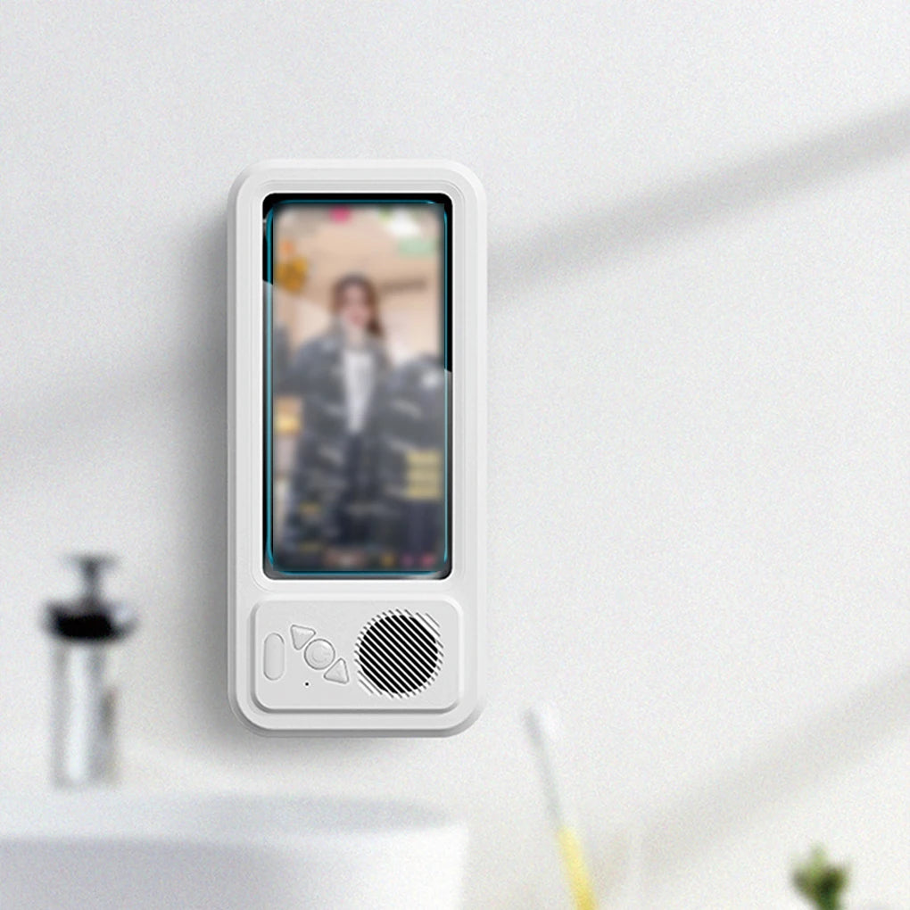 AquaView Sound – Waterproof Shower Phone Holder & Bluetooth Speaker