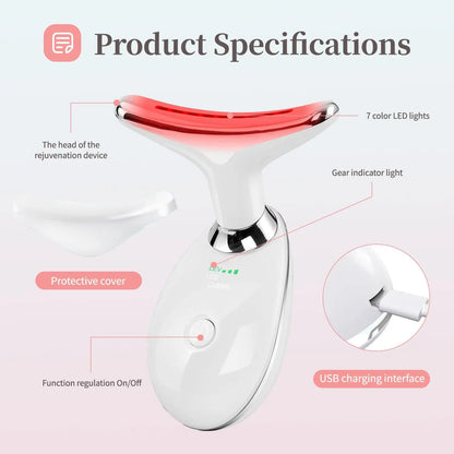 LumiLift Pro – 7-Color LED Facial & Neck Massager