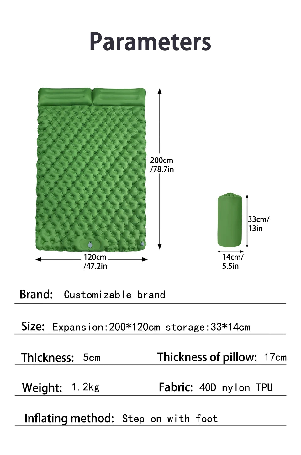 CloudRest Trek  – Ultralight Inflatable Camping Sleeping Pad