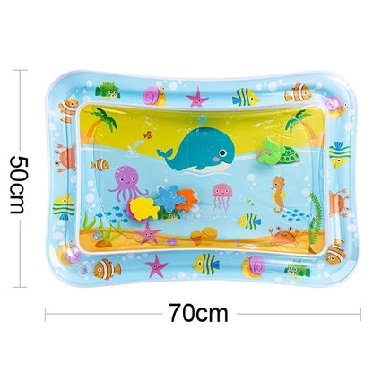 Baby Water Play Mat Inflatable Cushion PVC Infant Tummy Time Toddler Water Pad for Kids Early Education Developing Activity Toys