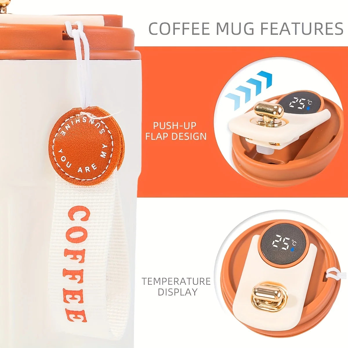 TempGlow Flask – Smart LED Temperature Travel Mug