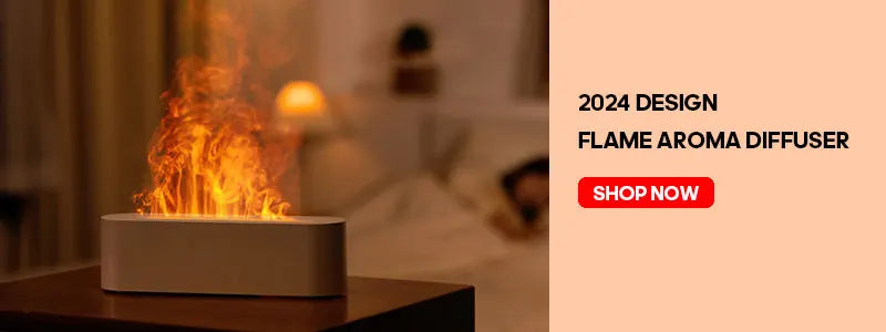 FlameMist Aura  – Ultrasonic Aroma Diffuser & Flame Humidifier