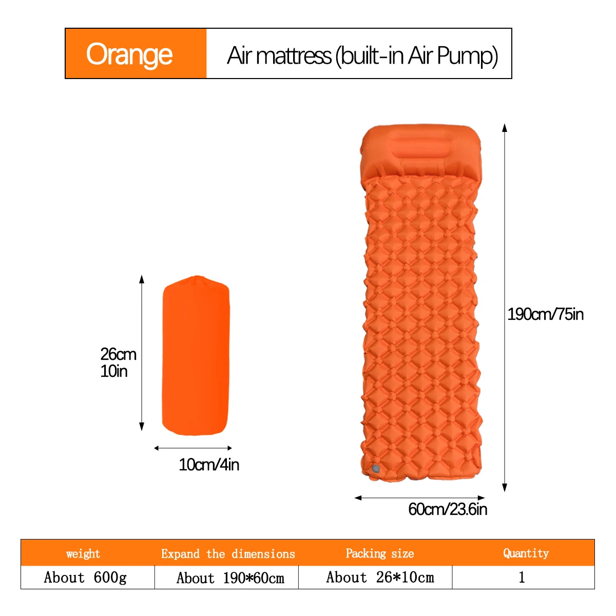 CloudRest Trek  – Ultralight Inflatable Camping Sleeping Pad