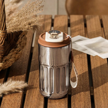 TempGlow Flask – Smart LED Temperature Travel Mug