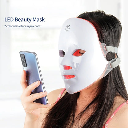 LumiGlow Elite – 7 Colour LED Face & Neck Therapy Mask