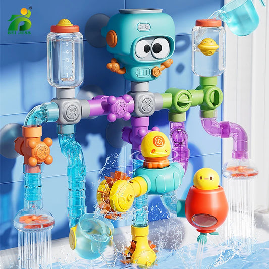 SplashSpin Tubes – Interactive Baby Bath Toy Set