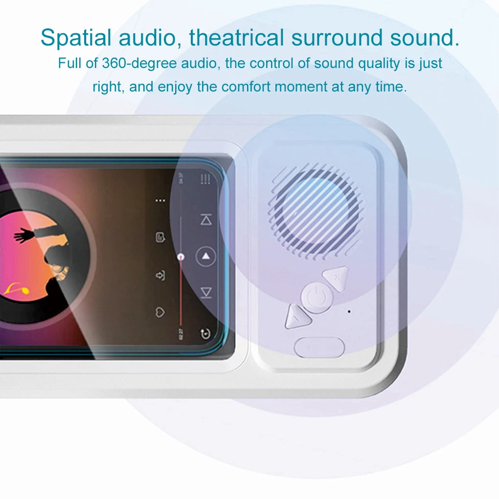 AquaView Sound – Waterproof Shower Phone Holder & Bluetooth Speaker