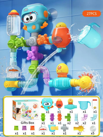 SplashSpin Tubes – Interactive Baby Bath Toy Set