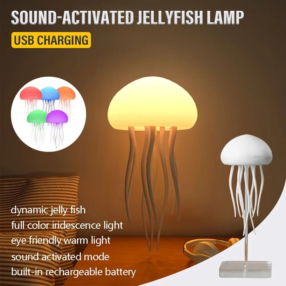 AquaPulse Jelly – Floating RGB Jellyfish Night Light