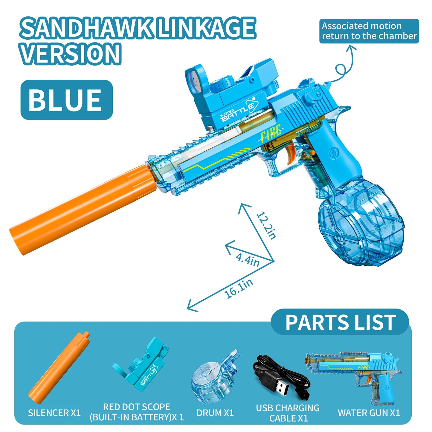 HydroStrike Eagle – Automatic LED Water Blaster