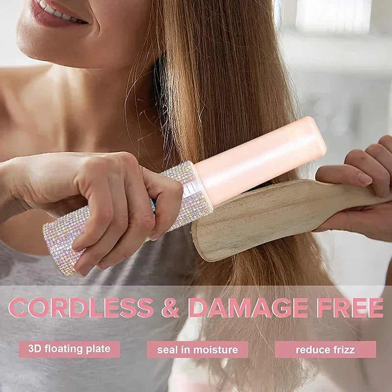 GlowStyle Go – Wireless 2-in-1 Hair Straightener & Curler