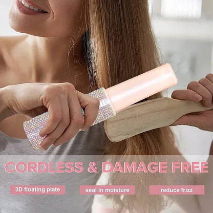 GlowStyle Go – Wireless 2-in-1 Hair Straightener & Curler
