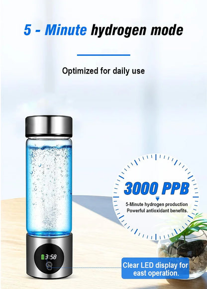 HydroPure Elite – Portable Hydrogen Water Bottle