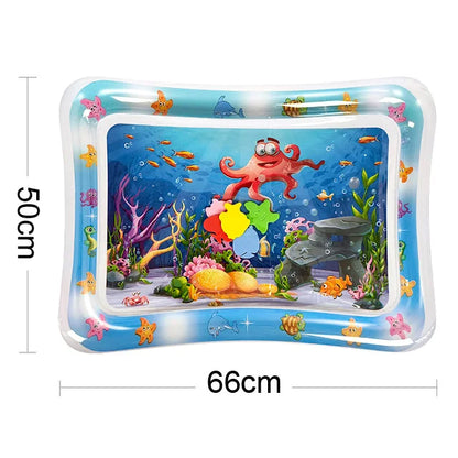 Baby Water Play Mat Inflatable Cushion PVC Infant Tummy Time Toddler Water Pad for Kids Early Education Developing Activity Toys