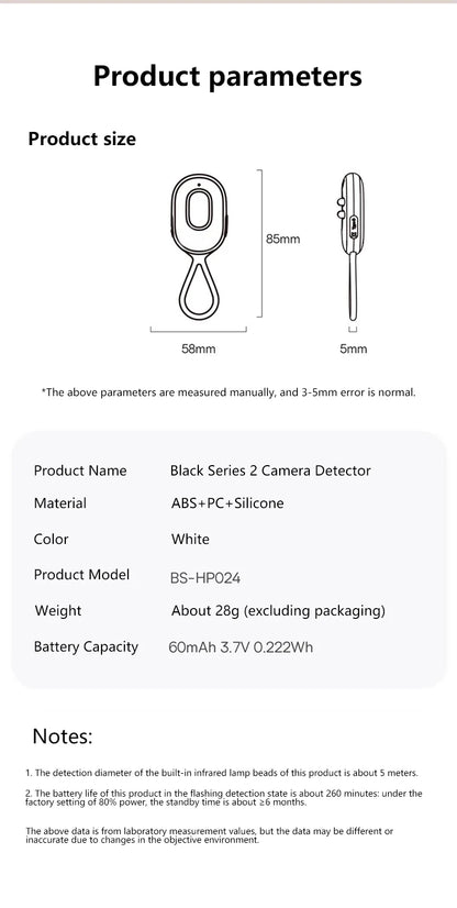 SecureScan Mini – Hidden Camera & Signal Detector