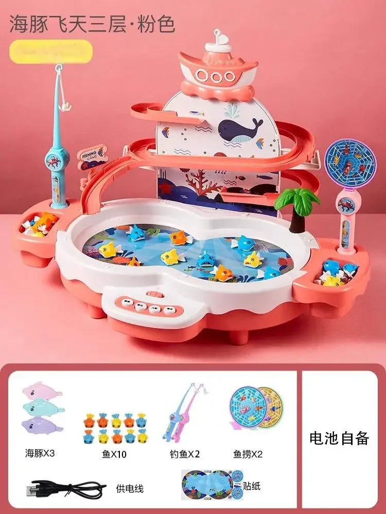 AquaCatch Adventure – Interactive Magnetic Fishing Track Toy
