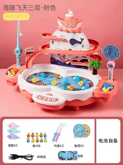 AquaCatch Adventure – Interactive Magnetic Fishing Track Toy