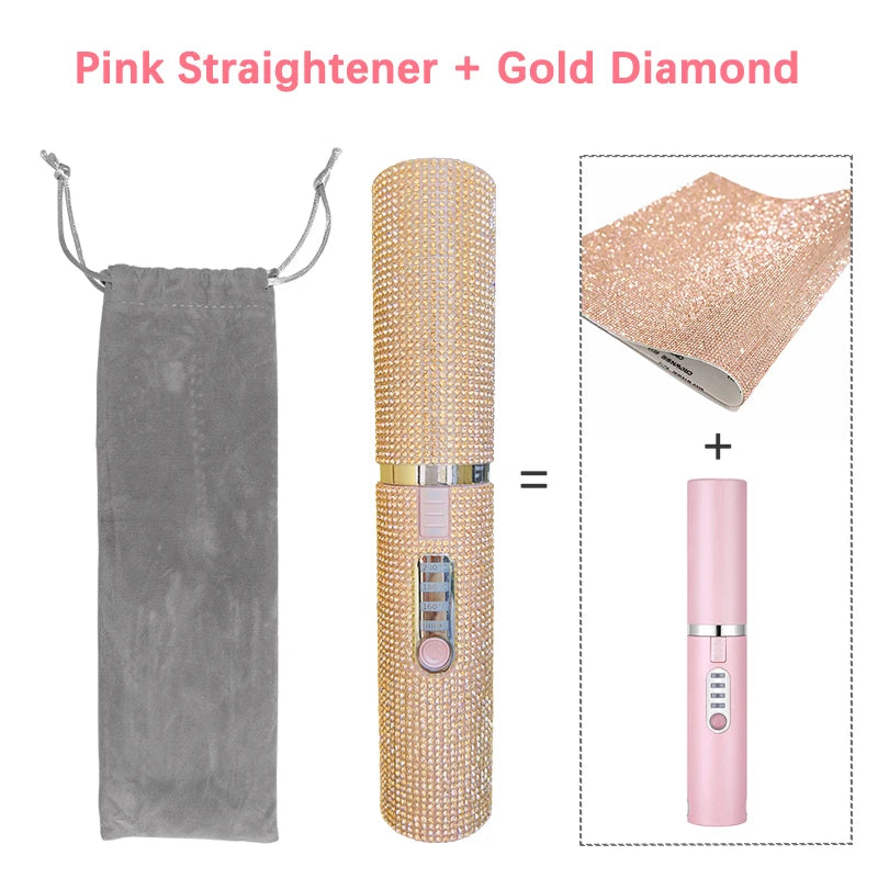 GlowStyle Go – Wireless 2-in-1 Hair Straightener & Curler