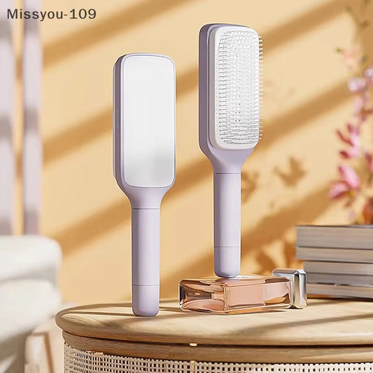 Self Cleaning Hairbrush Women Hair Brush One-Key Cleaning Hair Loss Hairbrush - EditWell