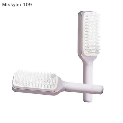 Self Cleaning Hairbrush Women Hair Brush One-Key Cleaning Hair Loss Hairbrush - EditWell