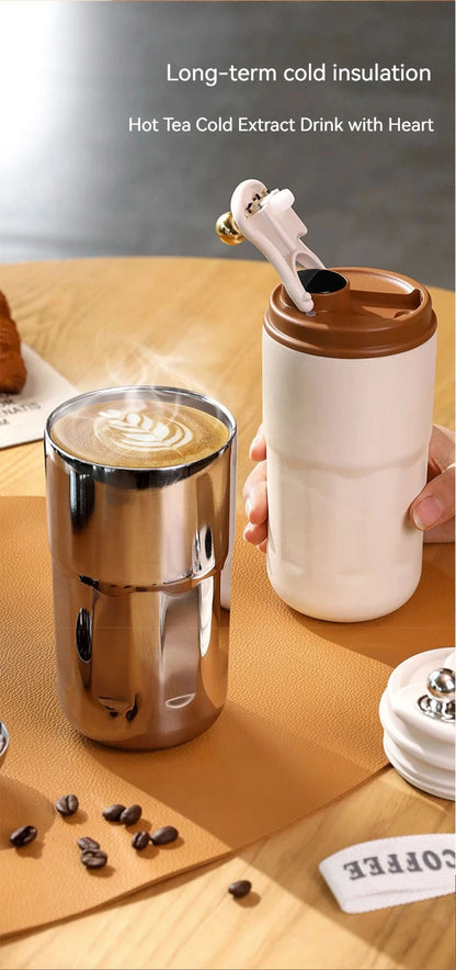TempGlow Flask – Smart LED Temperature Travel Mug