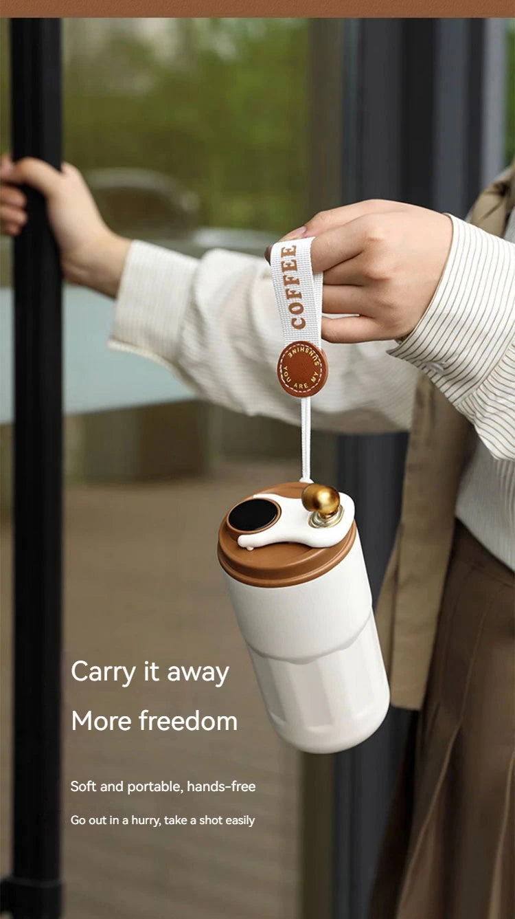 TempGlow Flask – Smart LED Temperature Travel Mug