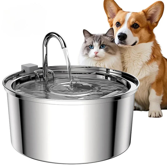 PureFlow Pet – Stainless Steel Smart Water Fountain