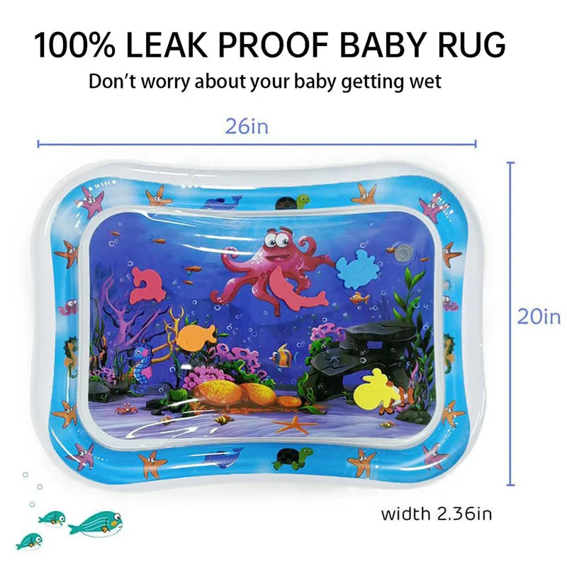 Baby Water Play Mat Inflatable Cushion PVC Infant Tummy Time Toddler Water Pad for Kids Early Education Developing Activity Toys