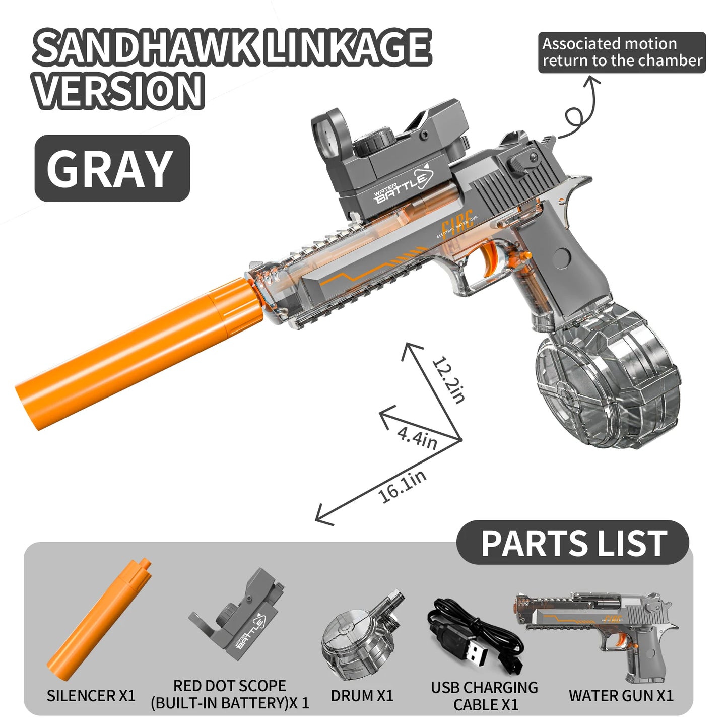 HydroStrike Eagle – Automatic LED Water Blaster