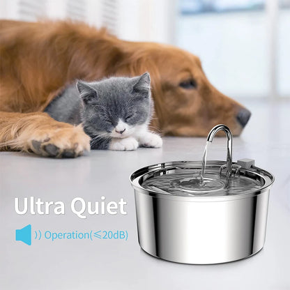 PureFlow Pet – Stainless Steel Smart Water Fountain