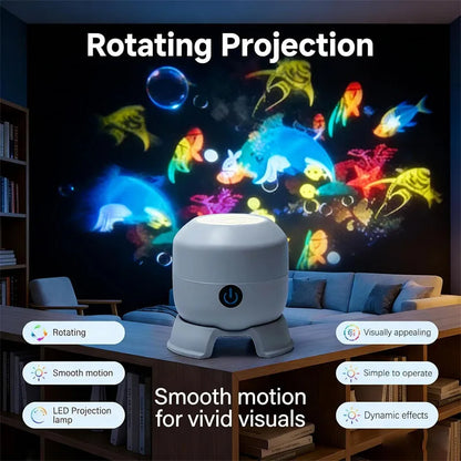 Ocean-Themed Projection Light Adjustable Ambient for Living Room and Game Room Decor Ideal Gift for Christmas Valentine'S Day