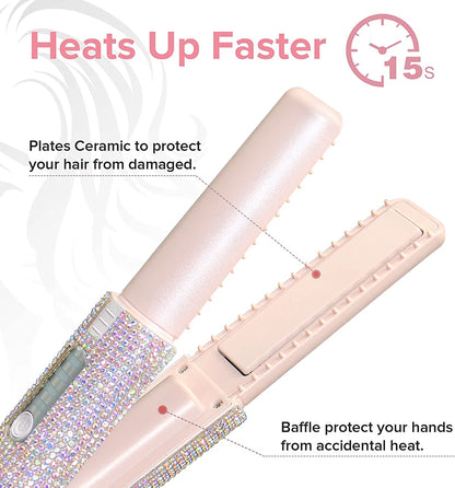 GlowStyle Go – Wireless 2-in-1 Hair Straightener & Curler