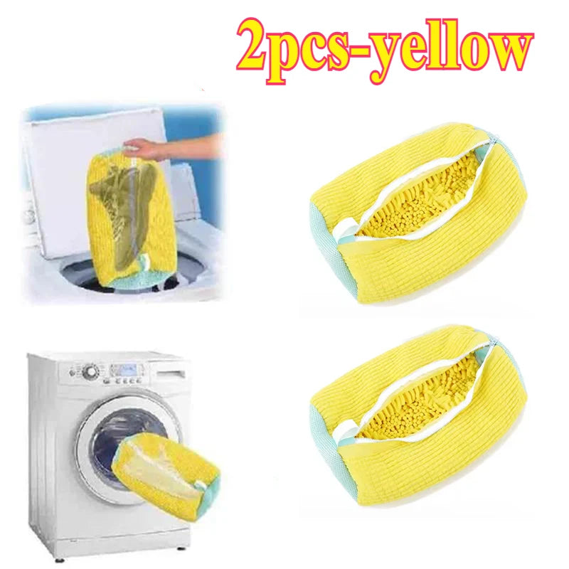 Shoe Washing & Drying Laundry Bag | Durable Nylon Polyester | Tear-Resistant Zipper | Hook Design | 39x19cm | Machine Washable Shoe Protector Bag - EditWell