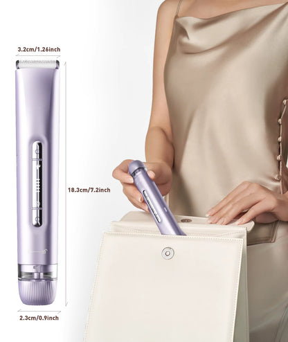 SilkGlide™ 2-in-1 Electric Shaver & Bikini Trimmer – Painless Hair Removal for Face, Legs & Underarms - EditWell