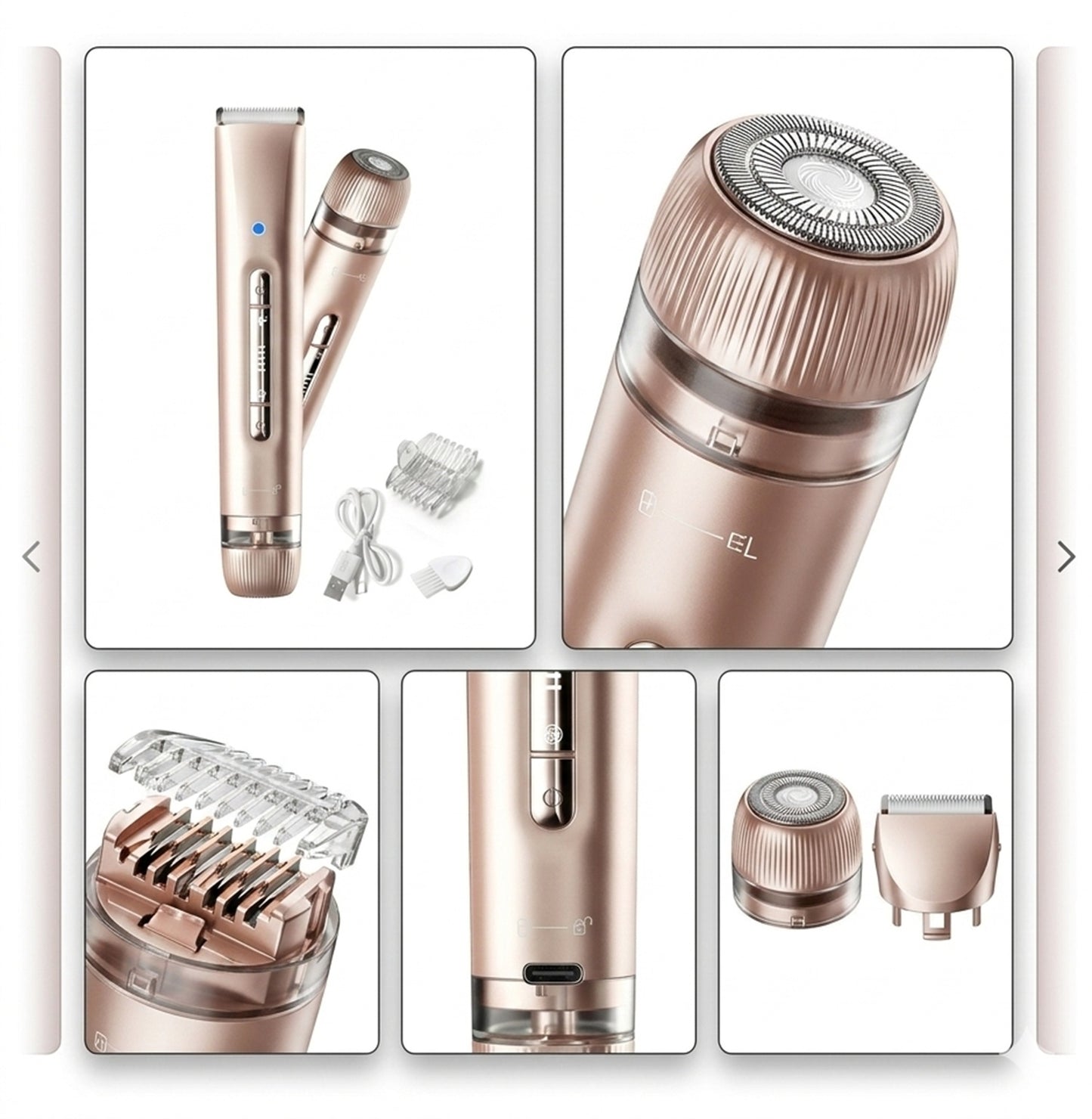 SilkGlide™ 2-in-1 Electric Shaver & Bikini Trimmer – Painless Hair Removal for Face, Legs & Underarms - EditWell