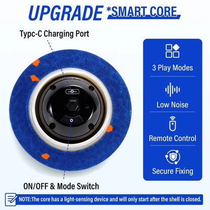Smart Interactive Dog Toy, Indestructible E-TPU Toy Ball for Aggressive Chewers - EditWell